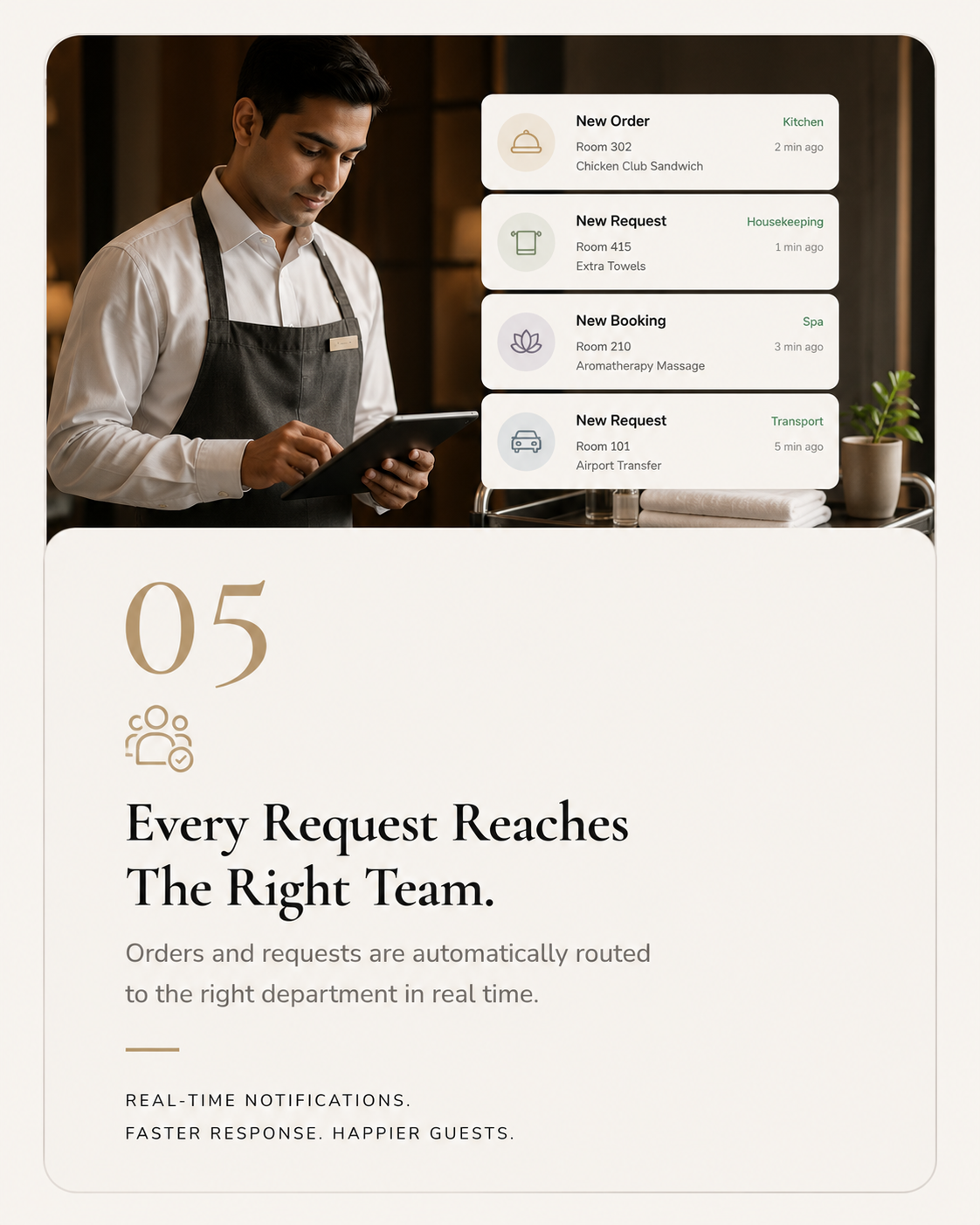 Every request reaches the right team