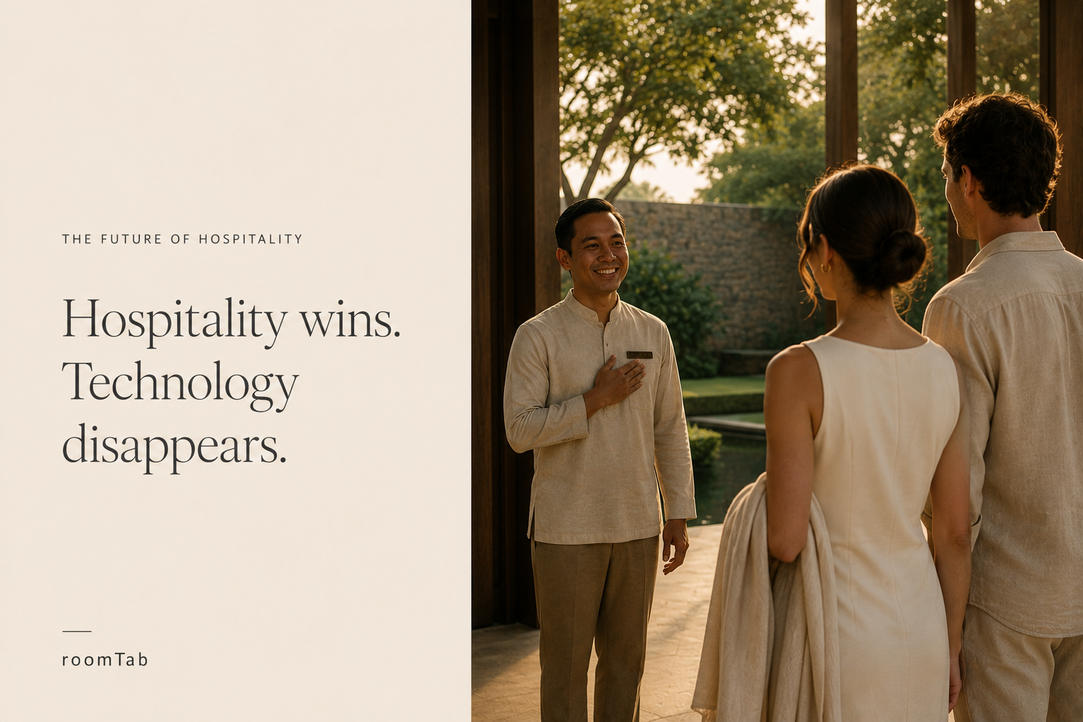 Hospitality wins. Technology disappears.